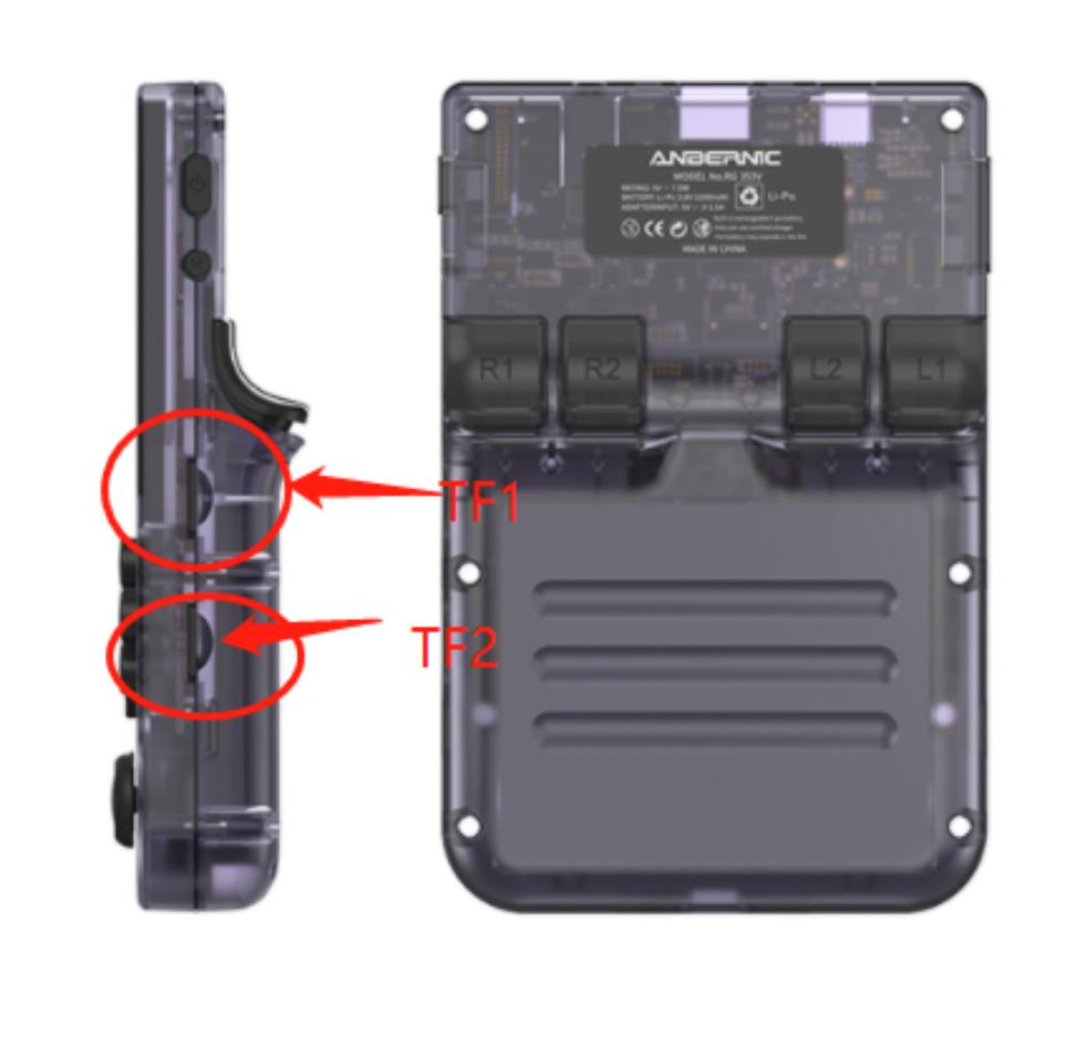 HOT 512GB TF Card Preloaded Games for ANBERNIC RG353V RG353VS Bag Card for 512G 256G 128G 64G Retro Handheld Game