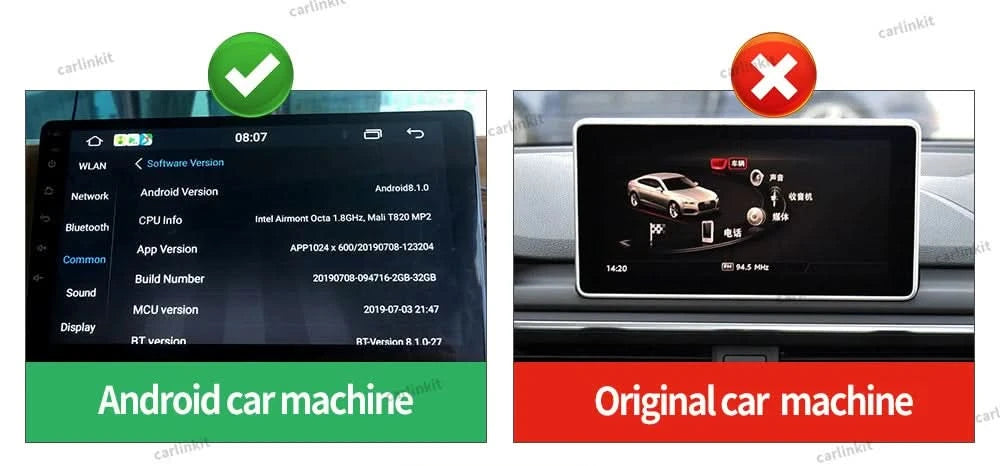 Wireless CarPlay Dongle für Android Auto Wireless Android Auto Carlinkit Car Play iOS Mirror Screen Mirrorlink USB Adapter CCPA