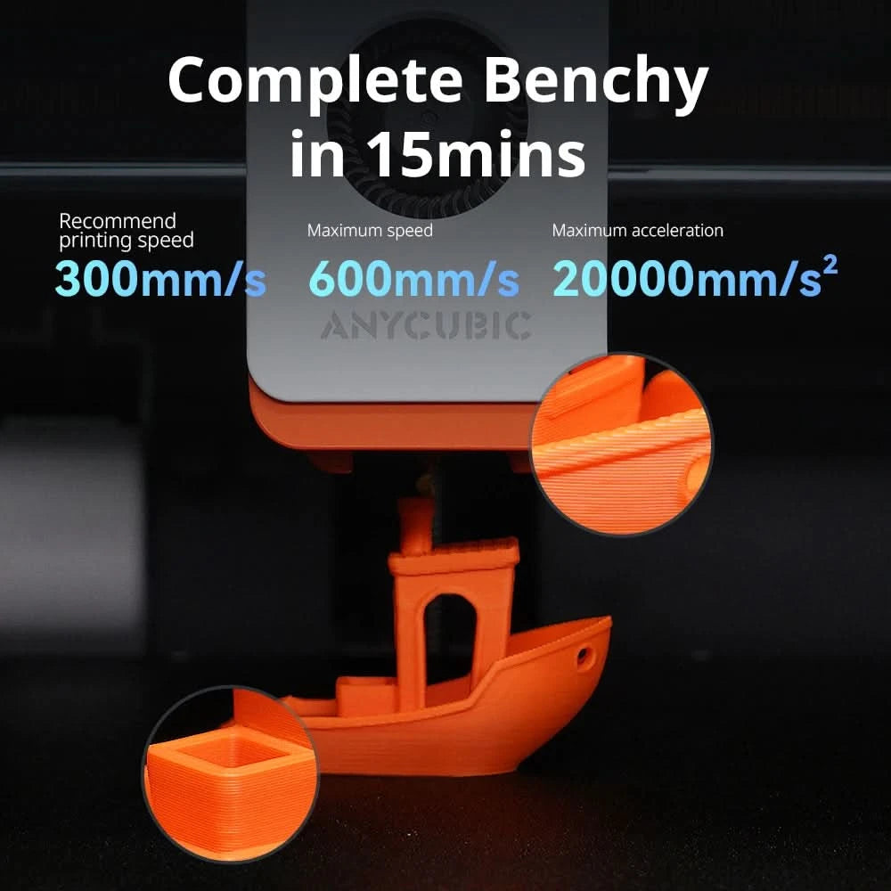Anycubic Kobra S1 Combo Multi-Color 3D Printer Up to 600mm/s High Speed Printing Auto Leveling CoreXY Structure Direct Extruder