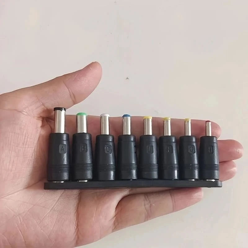 8Pcs AC DC 5.5X 2.1 MM Female Jack Plug Adapter Connectors TO 6.3 6.0 5.5 4.8 4.0 3.5mm 2.5 2.1 1.7 1.35mm Male Power Adaptor