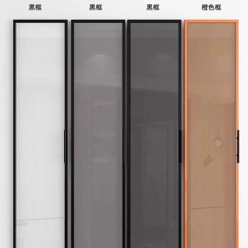 Glass light luxury corner cloakroom wardrobe Double clothes closet cabinets and wardrobes Cabinet dressing clothe home furniture