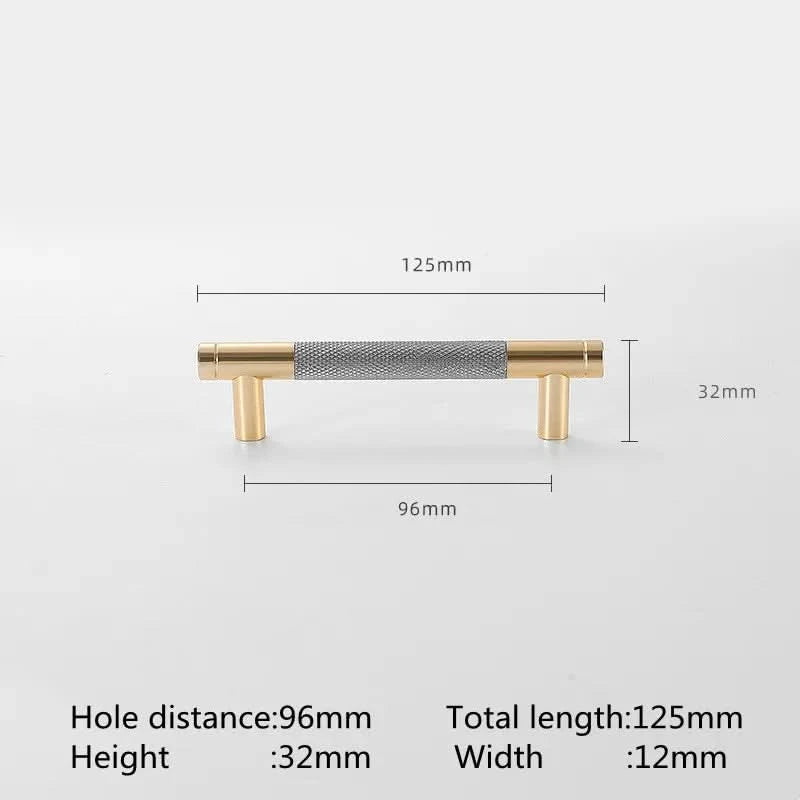 KK&FING Aluminium Knurled Handle Furniture Gold Cabinet Knobs Long Handles Kitchen Cupboard Drawer Knobs Dold Knobs And Pulls