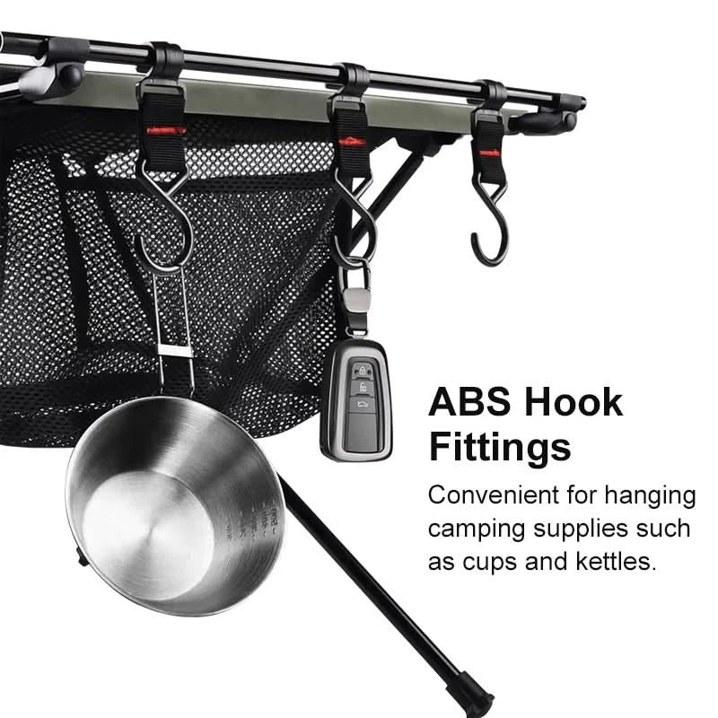 WESTTUNE Klappbarer Campingtisch Aluminium Leichter tragbarer Tisch mit Netz-Aufbewahrungstasche für Outdoor, Garten, Picknick, Grillen, Wandern