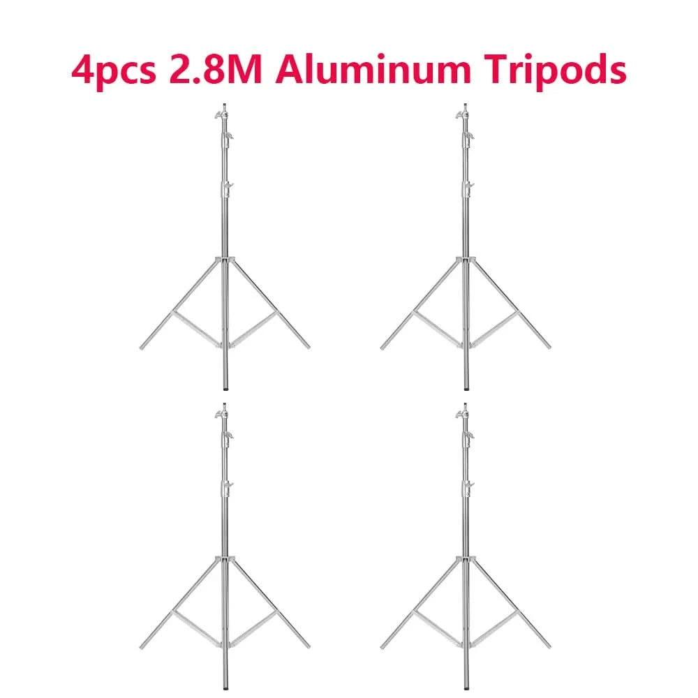 SH 280cm Stainless Steel Light Stand Photography Stand for Photo Video Lighting Spring Cushioned Heavy Duty Stand Tripod