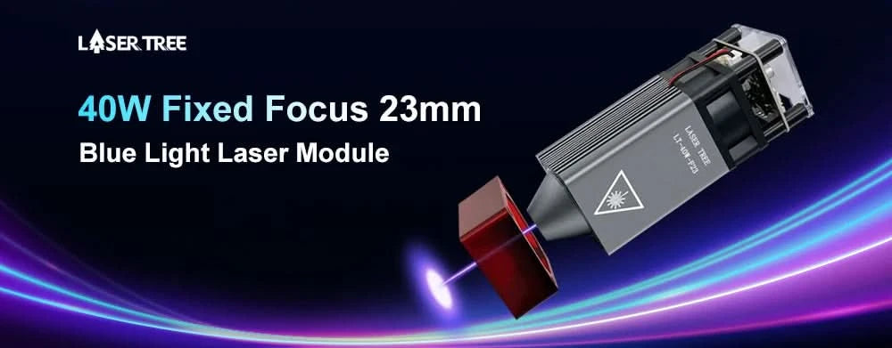 LASER TREE Lasermodul 4W 5W 10W optische Leistung mit Air Assist Laserkopf 450nm TTL Blaulicht Graveur Schneiden Holz DIY Werkzeuge
