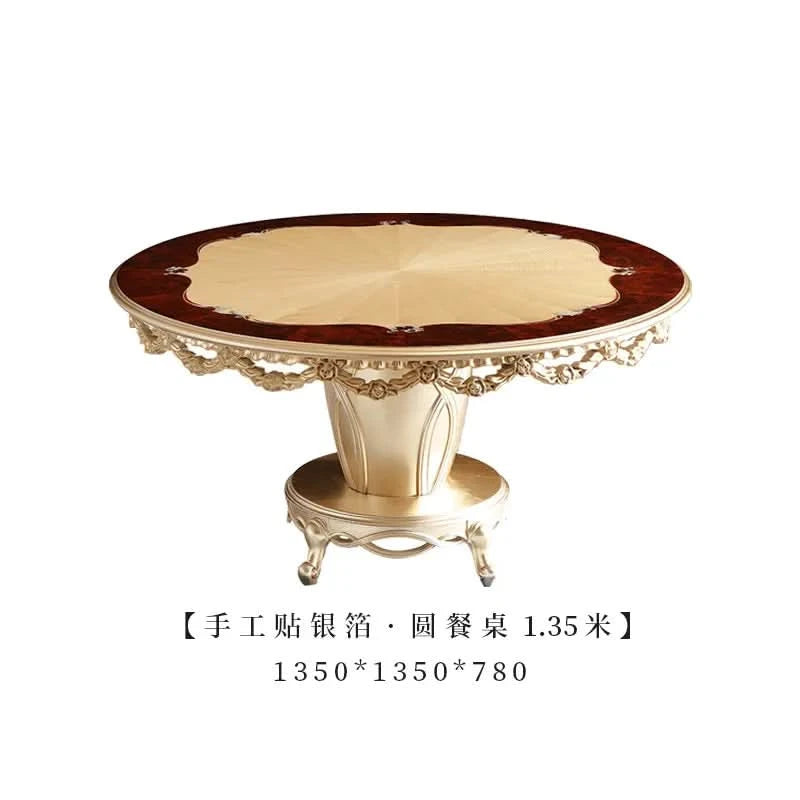 Kitchen Mobile Dining Table  Non Slip Modern Dining Table Set Living Room Esstisch House Accessories Luxury Unique Round Design