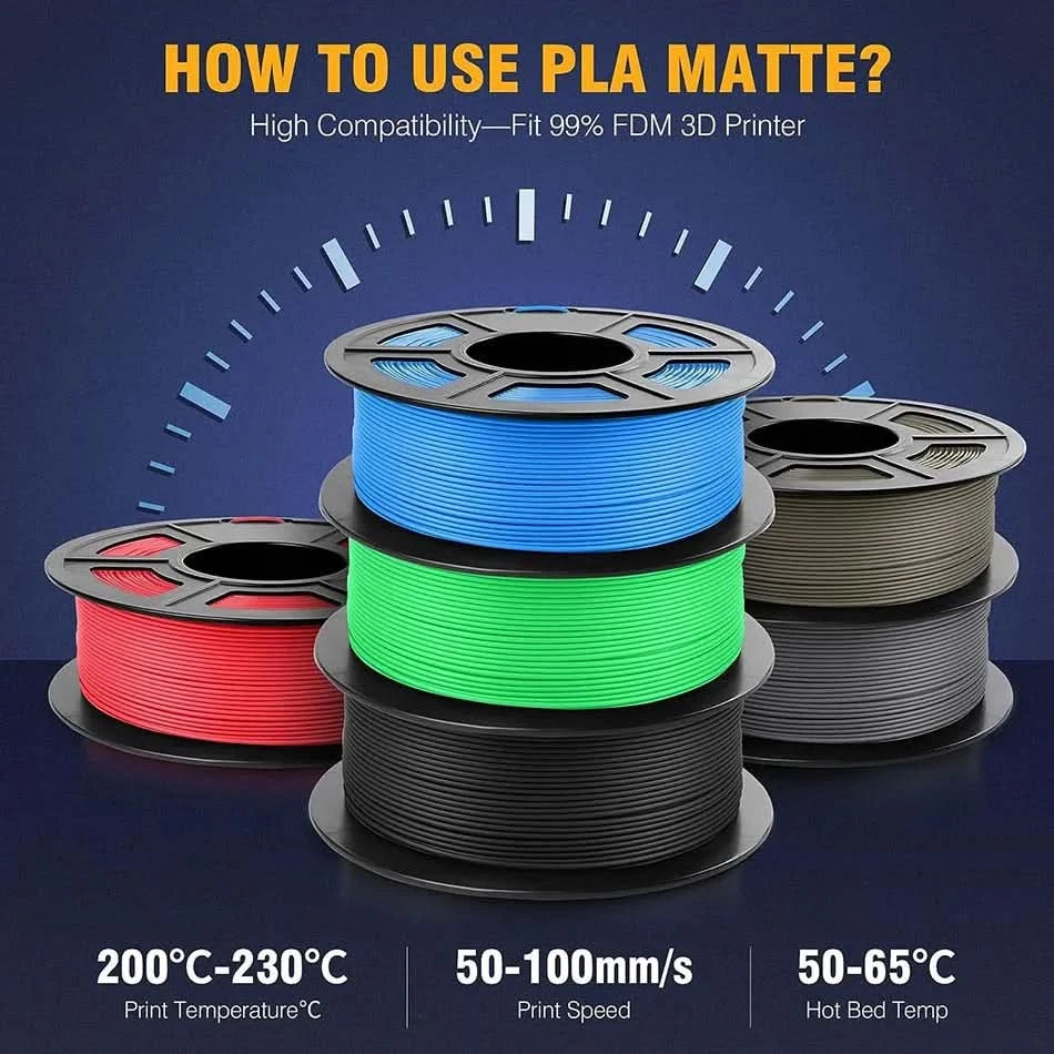 JAYO 3D Filament 1.75mm PLA / PLA Plus / PLA Meta/ Seiden-PLA+/PLA Matt 3D-Drucker-Filament 1.1KG Für FDM Multicolor Set 10 Rollen