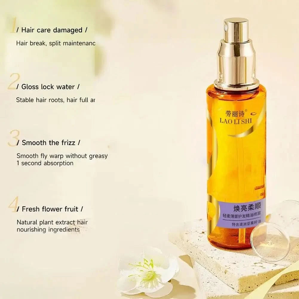 Haaröl-Spray Duft-Haarmaske Nährendes Pflegeöl Tiefenwirksam Feuchtigkeitsspendendes Lockenspray Geschenk Haarpflegeserum für Frauen