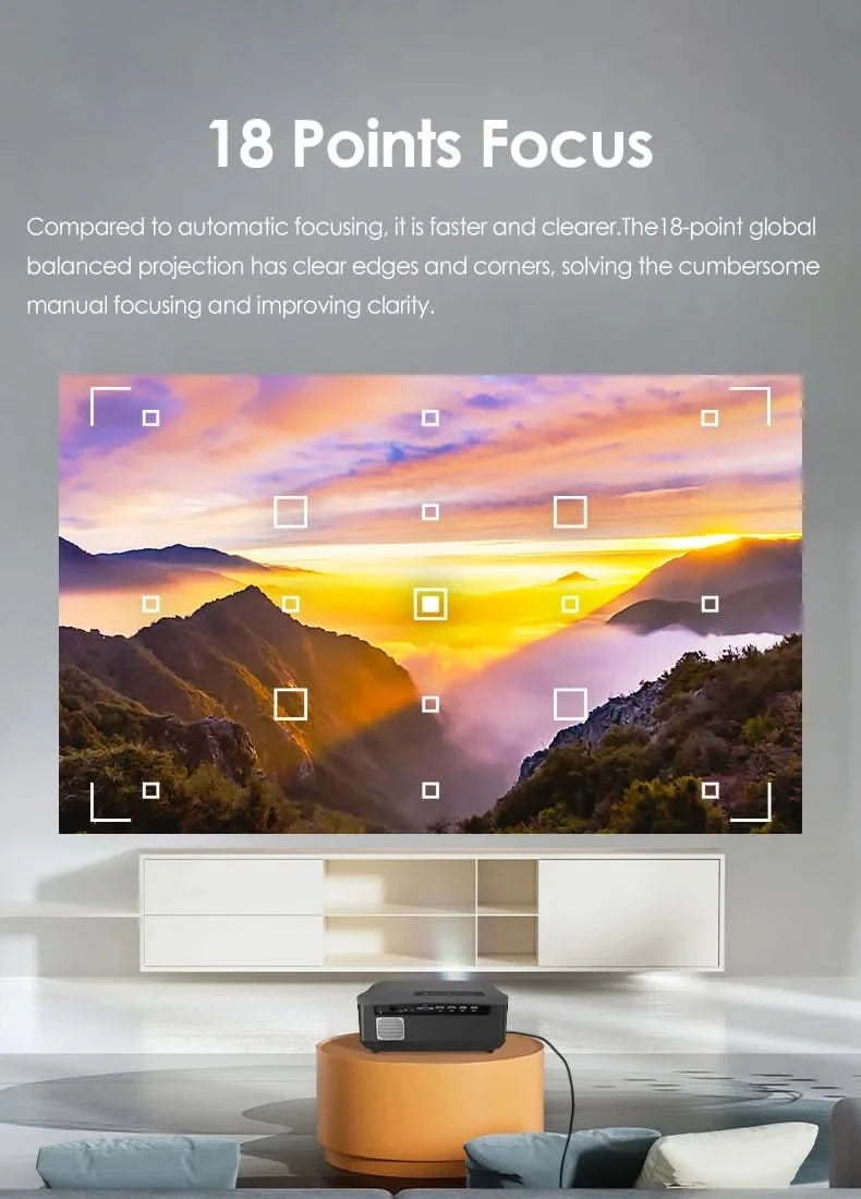 CAIWEI A10R Projektor 4K Android für Zuhause Full HD 1080P Autofokus Wifi 6 3500 ANSI Smart TV Tragbarer Beam-Projektor in Brasilien