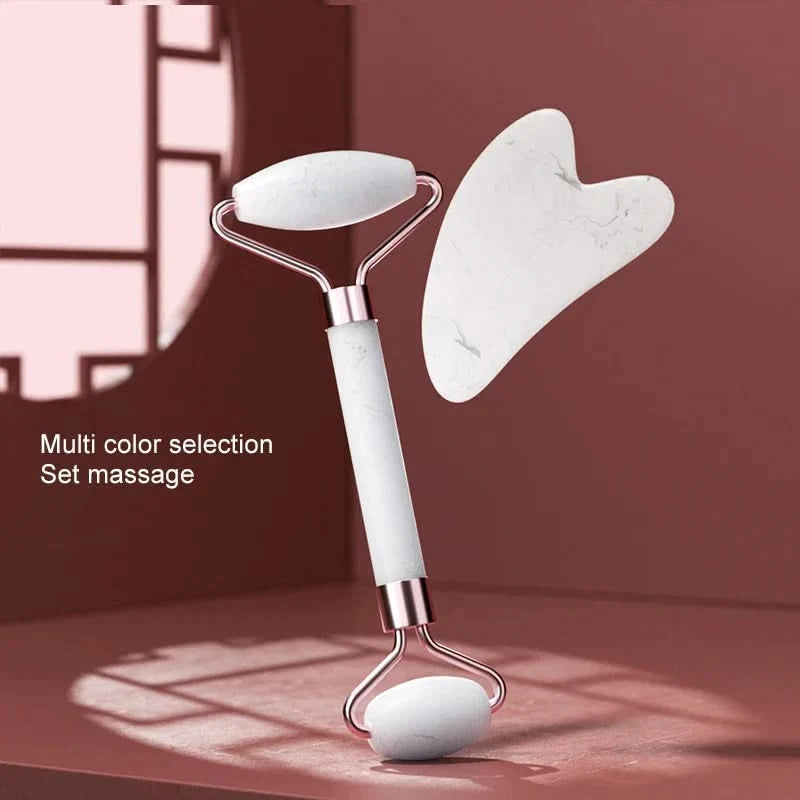 Gesichts-, Hals- und Augenroller aus Harz für die Gesichtsmassage, Instrument für die Gesundheitspflege, Schabebrett, Muskel-Schönheitspflegewerkzeuge