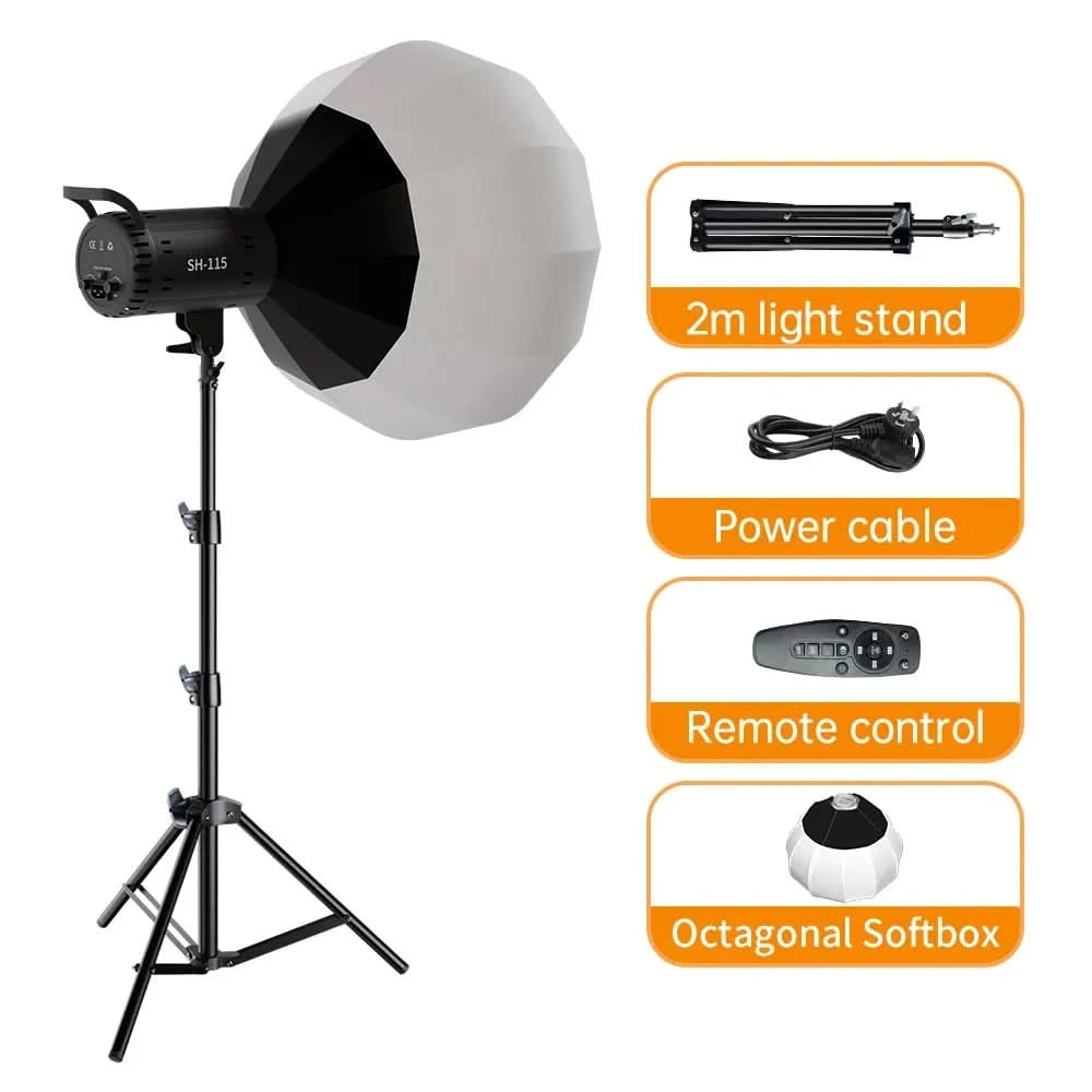 135W Photography LED Video Light  Daylight-Balanced Sun Lamp for Portrait Flash Studio Accessories Youtube Live