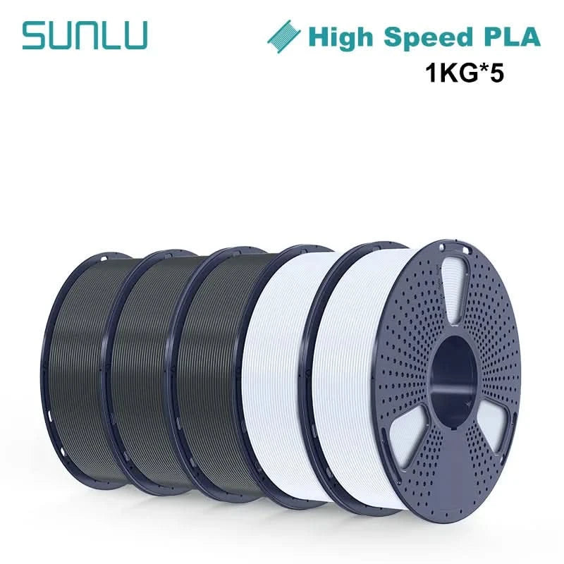SUNLU 5KG 3D Filament High Speed PLA/PLA META/APLA/PLA MATTE 1.75mm 5Roll 1KG 3D Printer Filament for 3D Printer