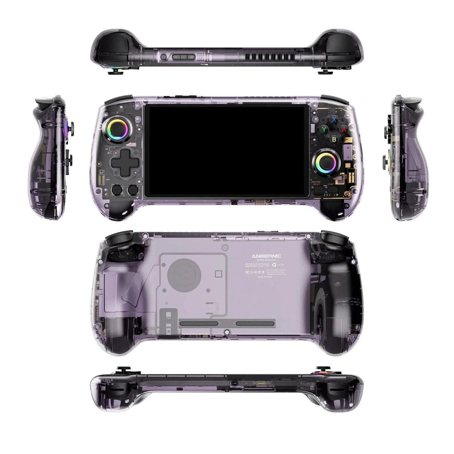 ANBERNIC RG557 Handheld-Spielekonsole 5,48'' AMOLED Android14 5500 mAh Bluetooth 5.3 PS2 Tragbarer Videospiel-Player Dimensity 8300