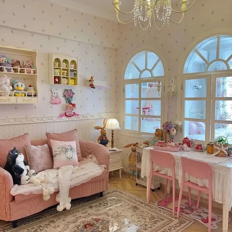 Floor Double Living Room Sofas Armrest Comfortable Romantic Design Sofa Luxury Puff Meuble De Salon Furniture Accessories