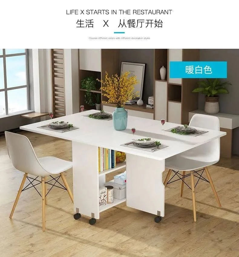 Quality Senior Dining Tables Modern Minimalist Foldable Rectangle Kitchen Table Sets Style Dining Room Furniture Esstisch