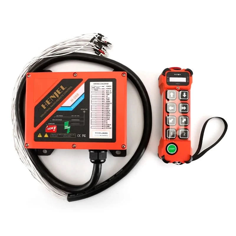 HENJEL H208 Kran Funksteuerung Doppelgeschwindigkeit Wasserdichter Schalter DC 12V 24V Wasserdichte und staubdichte Industriefernbedienung