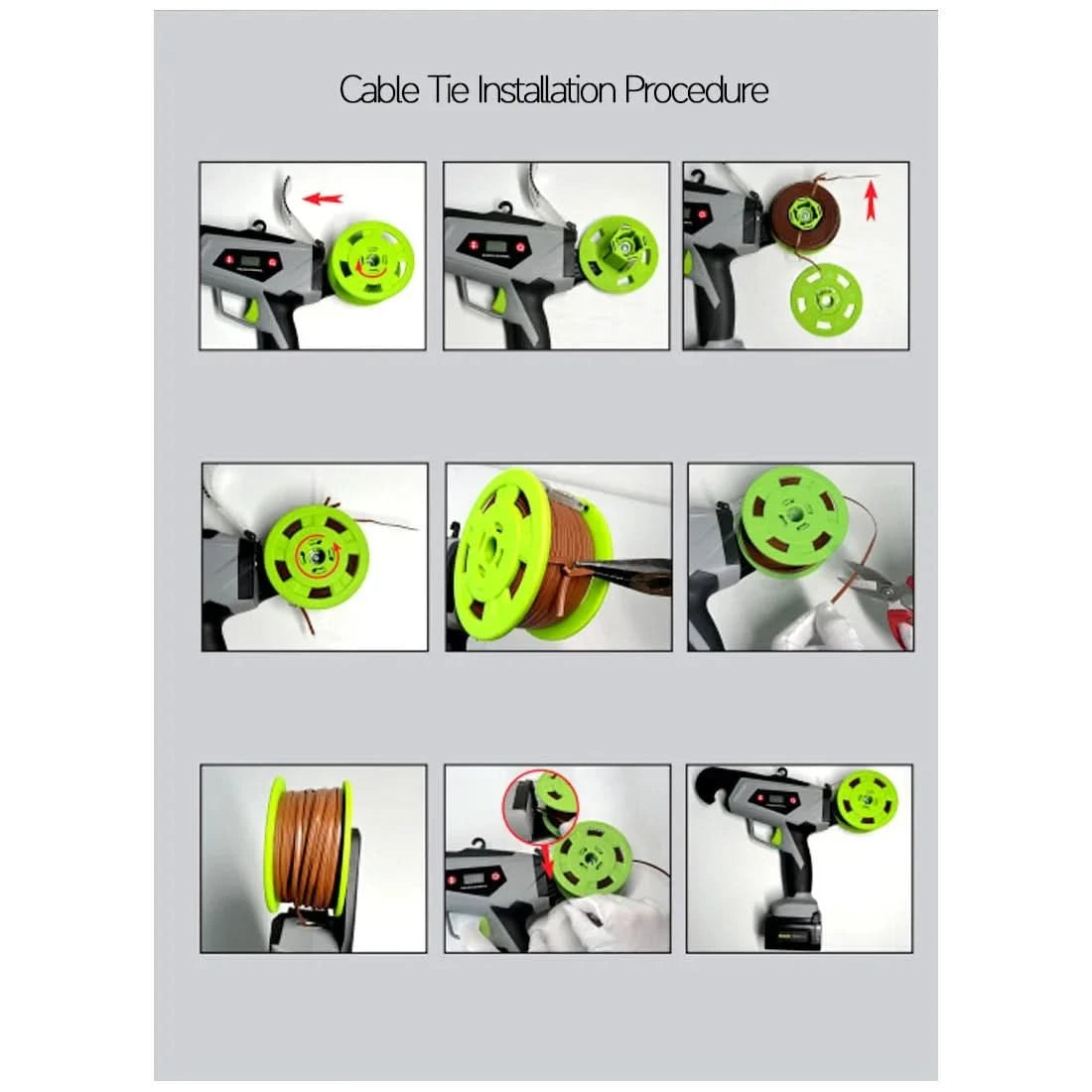 16.8V Electric Tying Binding Garden Tools Garter Plants Branch  Machine grape vine fully automatic knotter