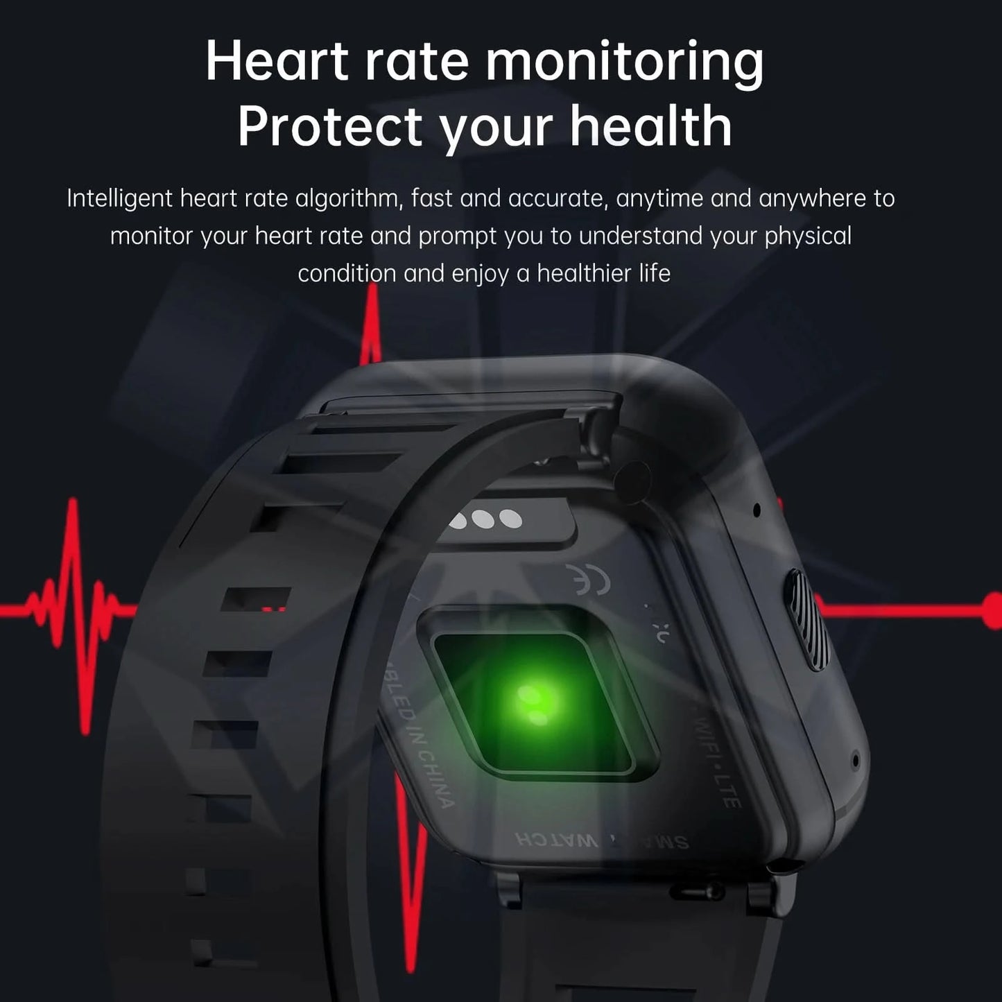 Q668 4G Smartwatch 2025 Uhren 1,99 Zoll Herren Geschenk mit SIM Wifi Android IOS Wasserdicht Outdoor GPS Smartwatch für Xiaomi