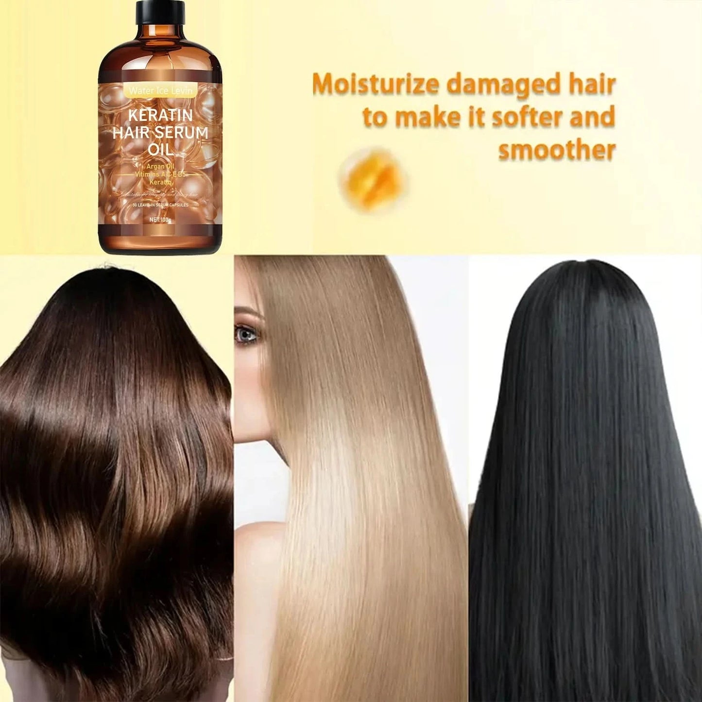 Haarpflege-Essenzöl, repariert Haarwurzeln und füllt Nagelhaut und Poren, nährt tiefenwirksam und speichert Feuchtigkeit, befeuchtet trockenes Haar