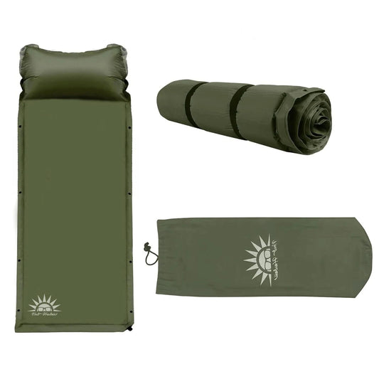 Outdoor Camping Inflatable Mattress With Pillow Ultralight Hiking Travel Cushion