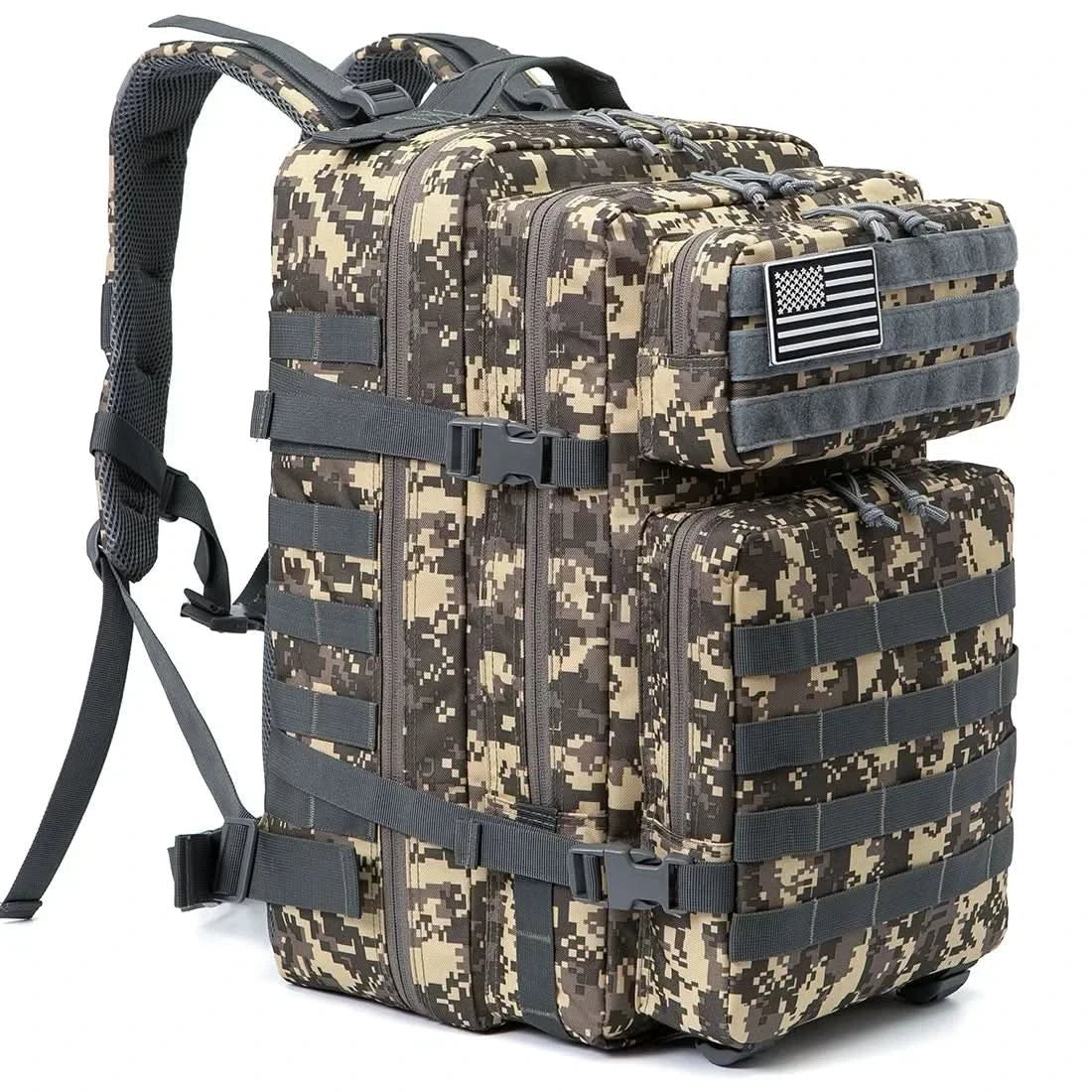 45L Tactical Backpack Large Capacity Outdoor Rucksack 3 Day Fitness Hiking Bag Hiking Camping Gear Backpacks
