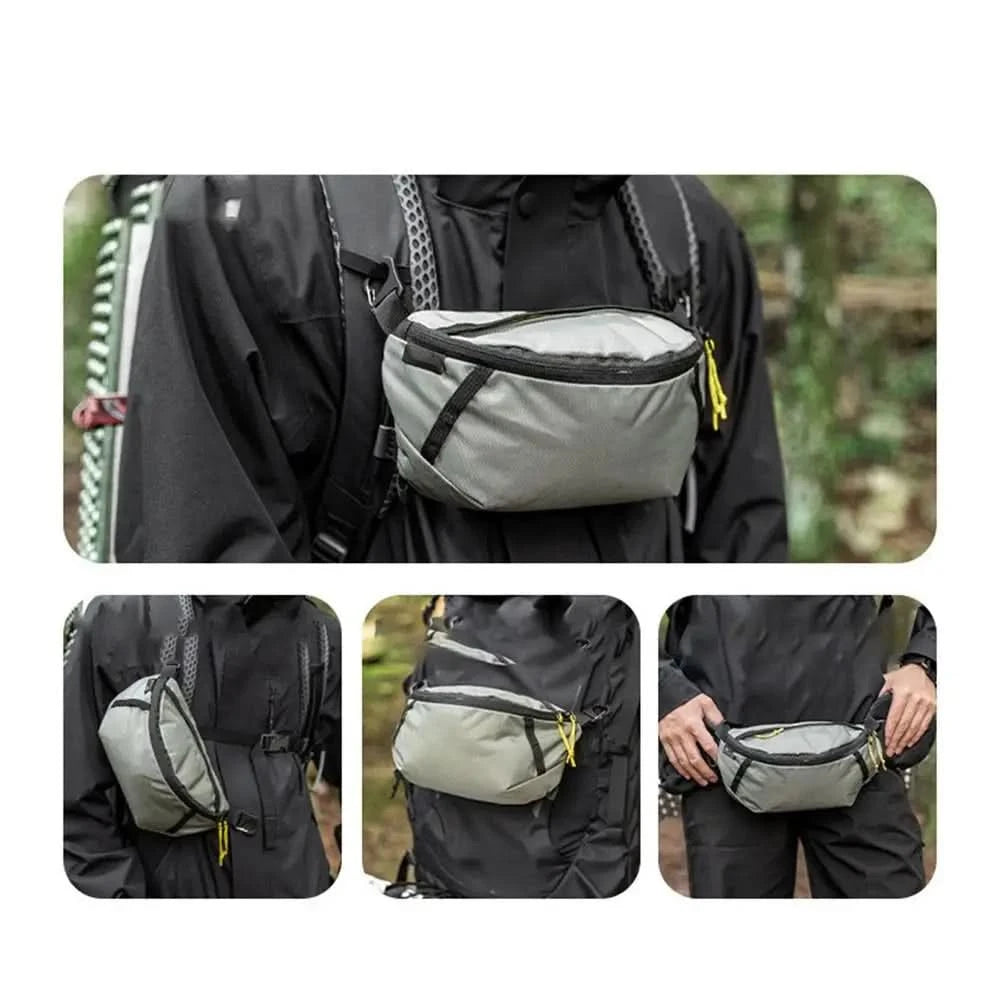 Portable Outdoor Waist Bag Adjustable Hiking Bag With Strap Mountaineering Running Waist Bag Cycling Backpack For Camping Hiking