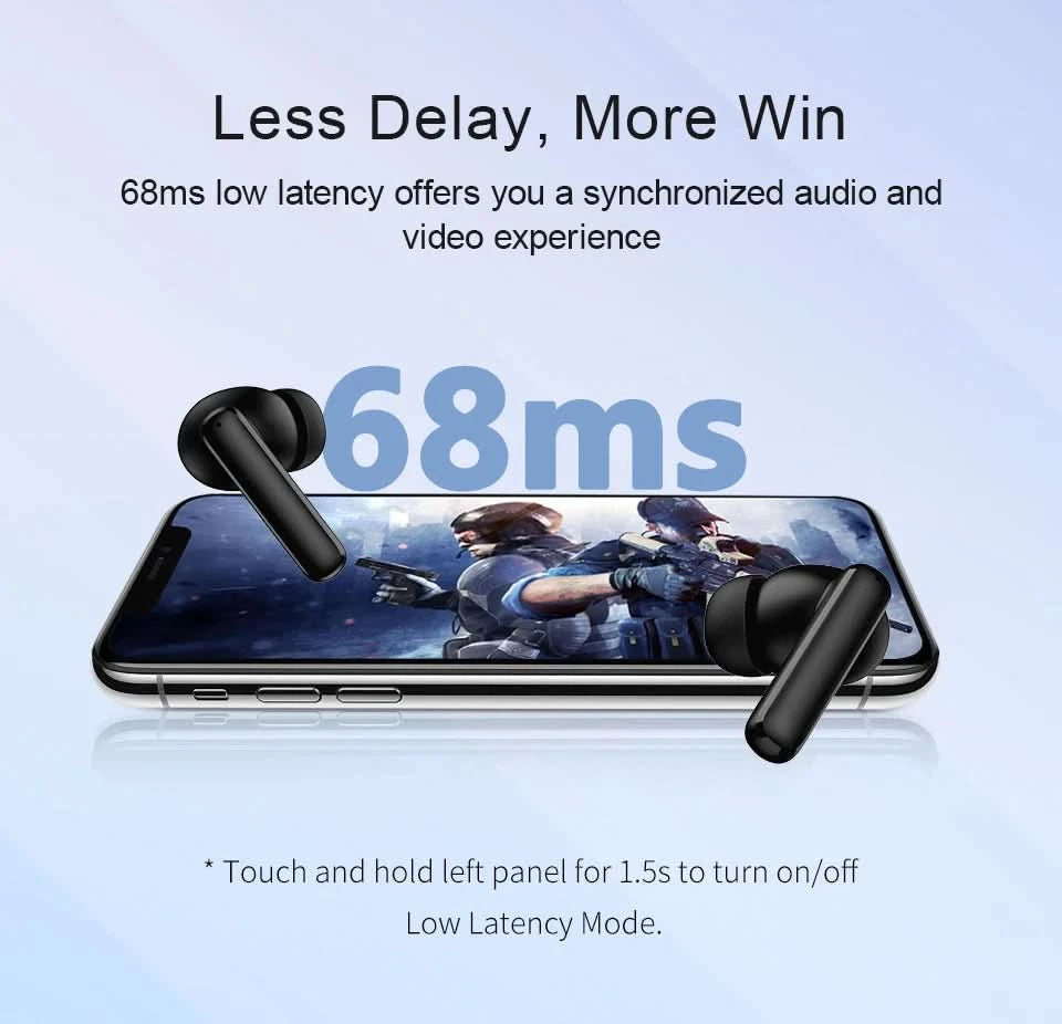QCY T13 ANC Wireless Earbuds Bluetooth 5.3 TWS ANC Geräuschunterdrückung Kopfhörer 4 Mikrofone ENC Headset In-Ear Freisprech-Ohrhörer