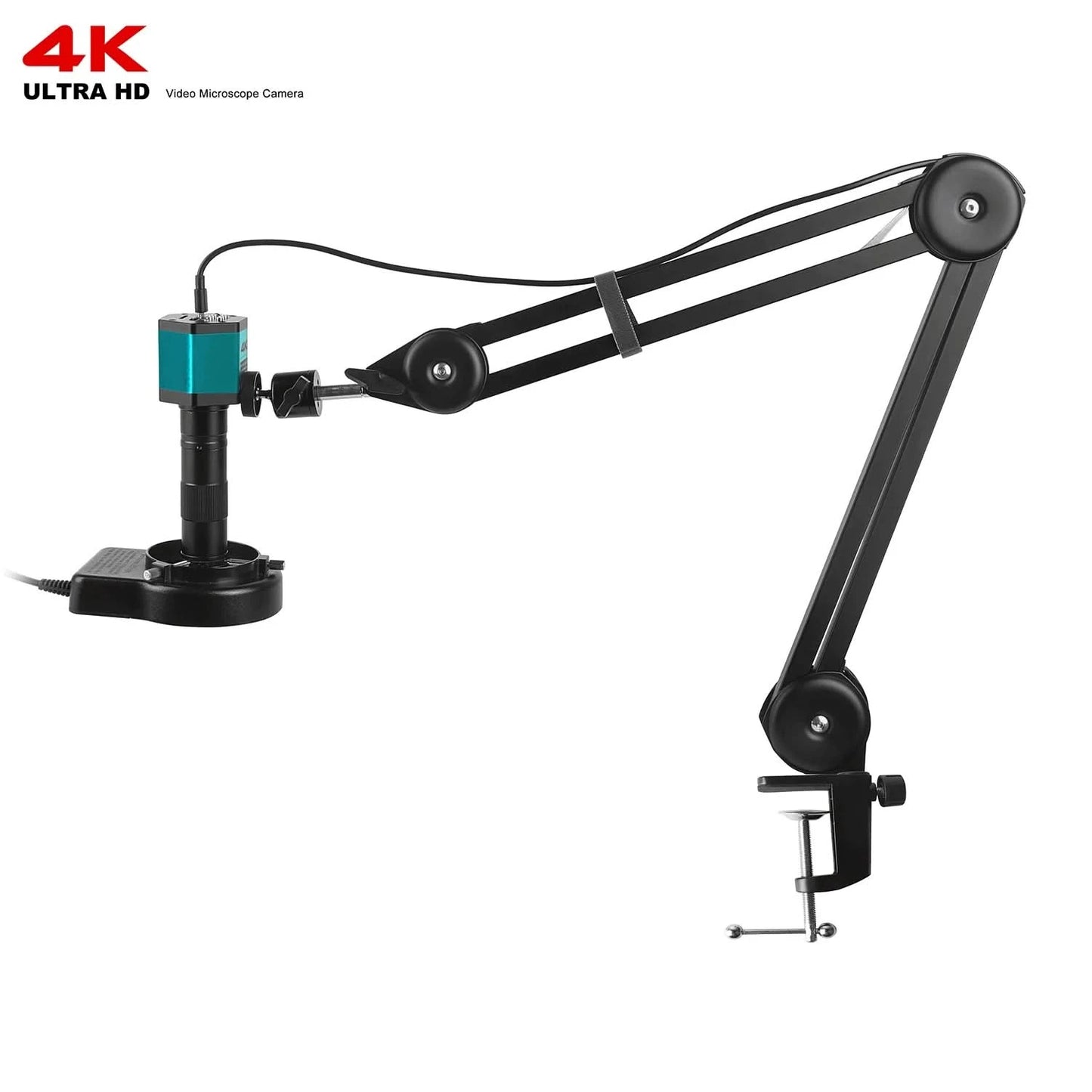 Full HD 4K Electron Microscope For Soldering IMX415 48MP HDMI USB Digital Camera 150X Lens Reinforced Bracket Reduces Vibration