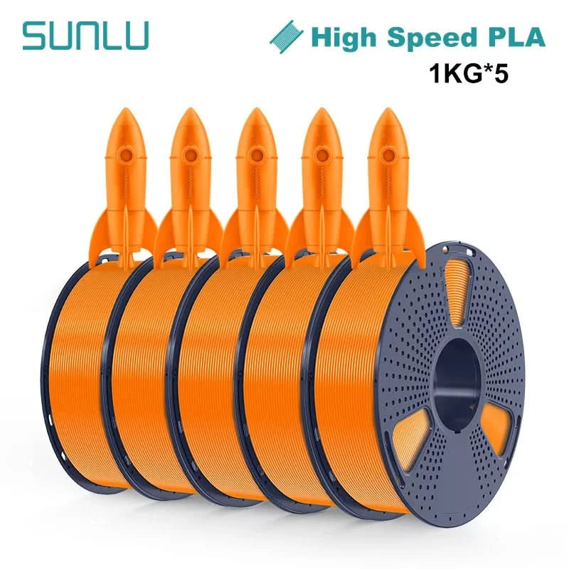 SUNLU 5KG 3D Filament High Speed PLA/PLA META/APLA/PLA MATTE 1.75mm 5Roll 1KG 3D Printer Filament for 3D Printer