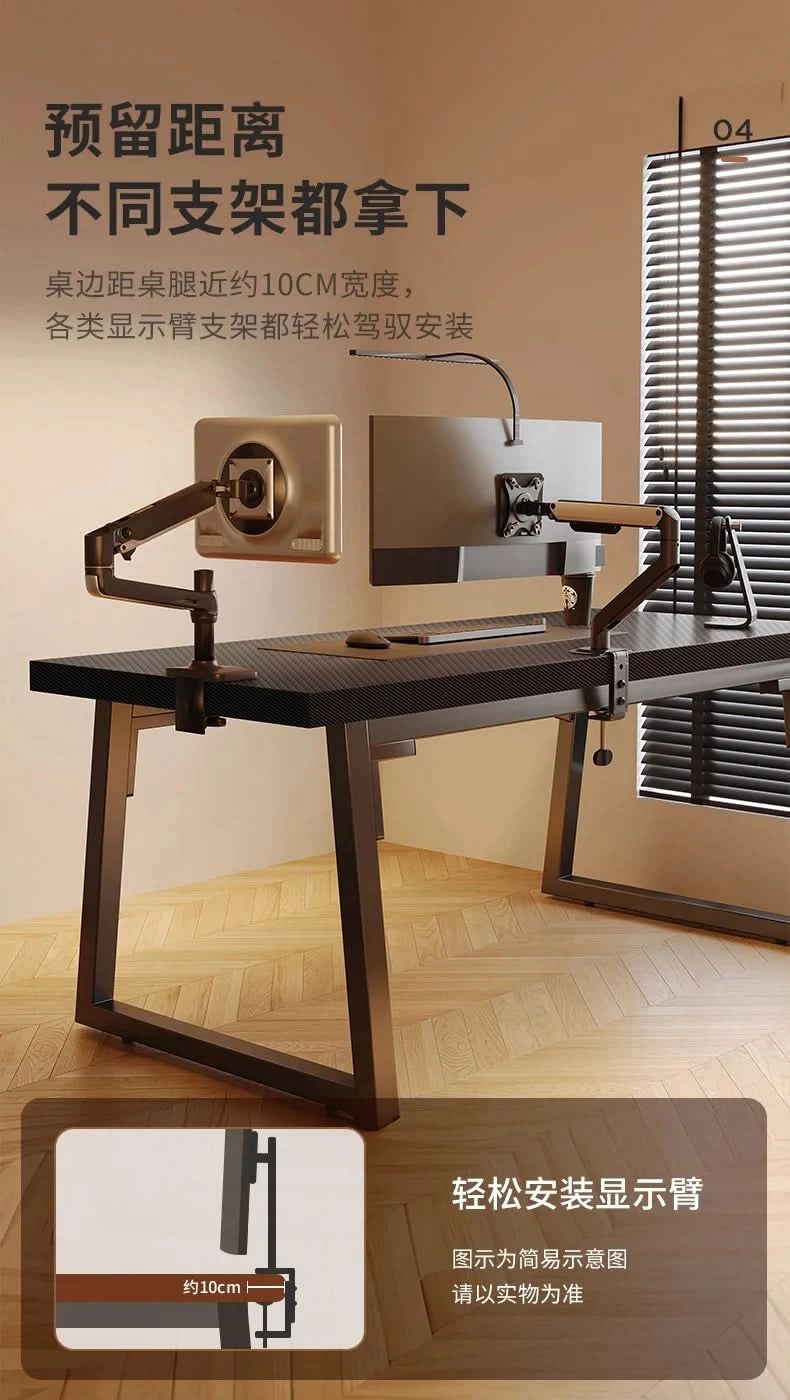 Gaming Desk, Carbon Fiber Computer Desk, Office Home Games, Desktop Desk
