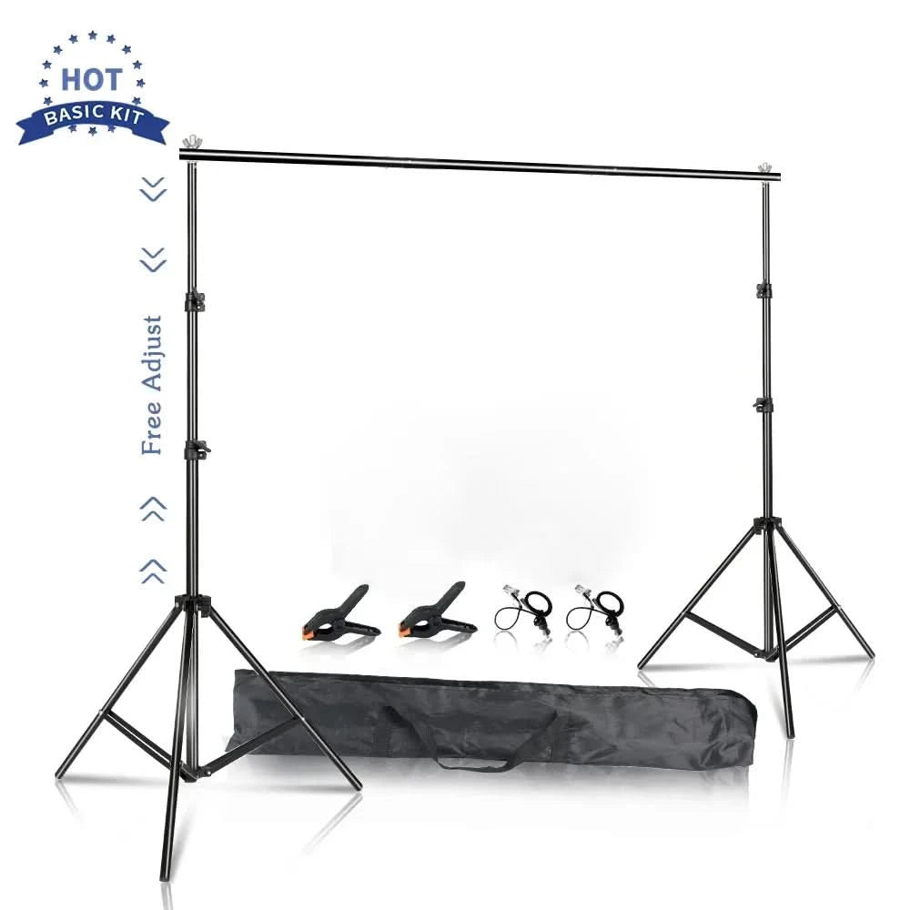 SH 2.6MX3M Photography Backdrop Stand Photo Studio Background Green Screen Backdrops Chromakey Support System With Carry Bag