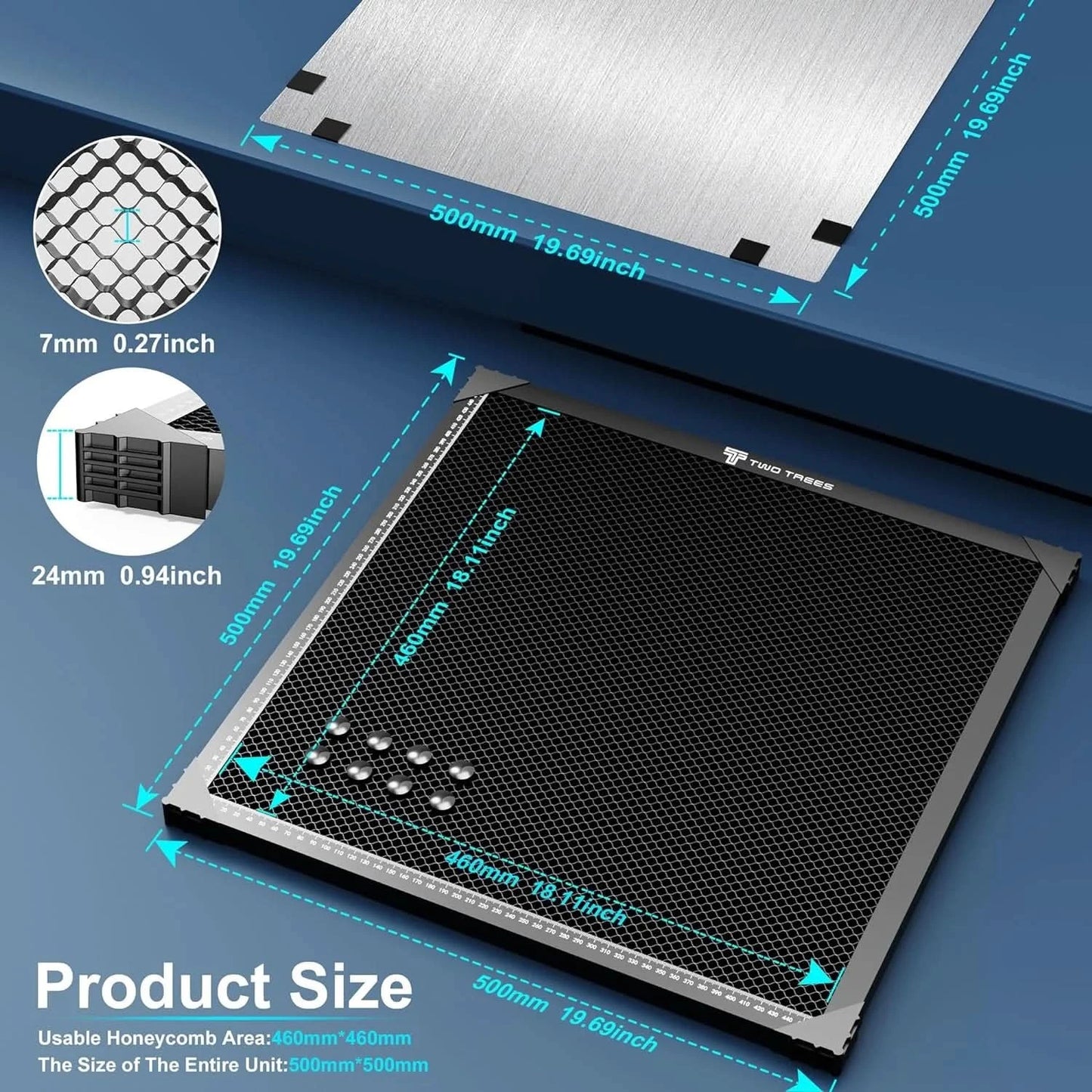 Laser Engraver Honeycomb Working Table For CO2 Cutting Machine/Laser Engraver TTS TT Honeycomb Board Laser Enquipment Part