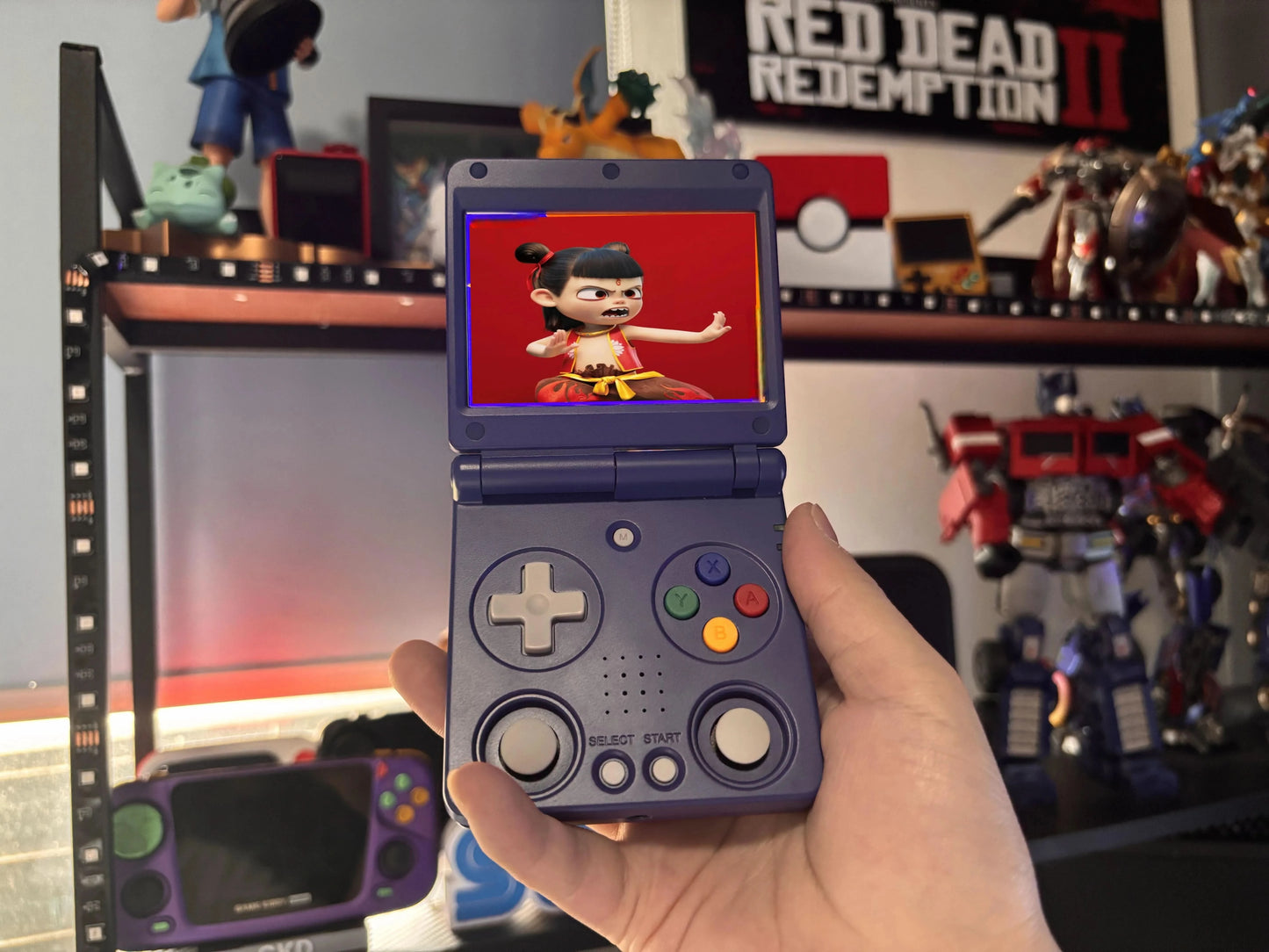 Anbernic RG34XXSP 3.4'' IPS-Bildschirm Flip Handheld-Konsole Linux System HDMI-kompatibler TV-Ausgang 256G PSP 300+ Spiele vorinstalliert