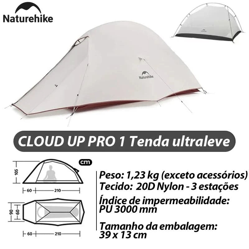 Naturehike Brazil Cloud Up 1-2-3P Camping Rucksack Outdoor Ultraleicht Wasserdichtes Zelt Camping Strandzelt