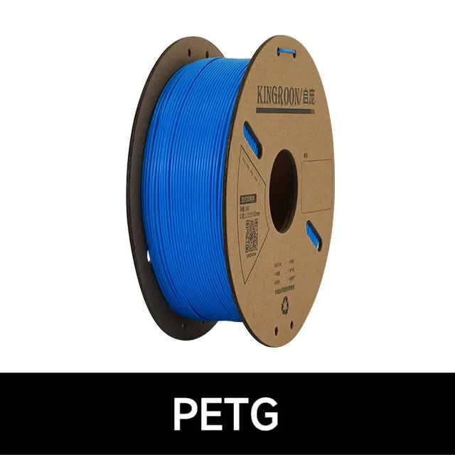 KINGROON Standard 1KG PLA PETG TPU ABS Filament 1.75mm +/- 0.03mm No bubbles 3D Printer Plastic, Random Spool