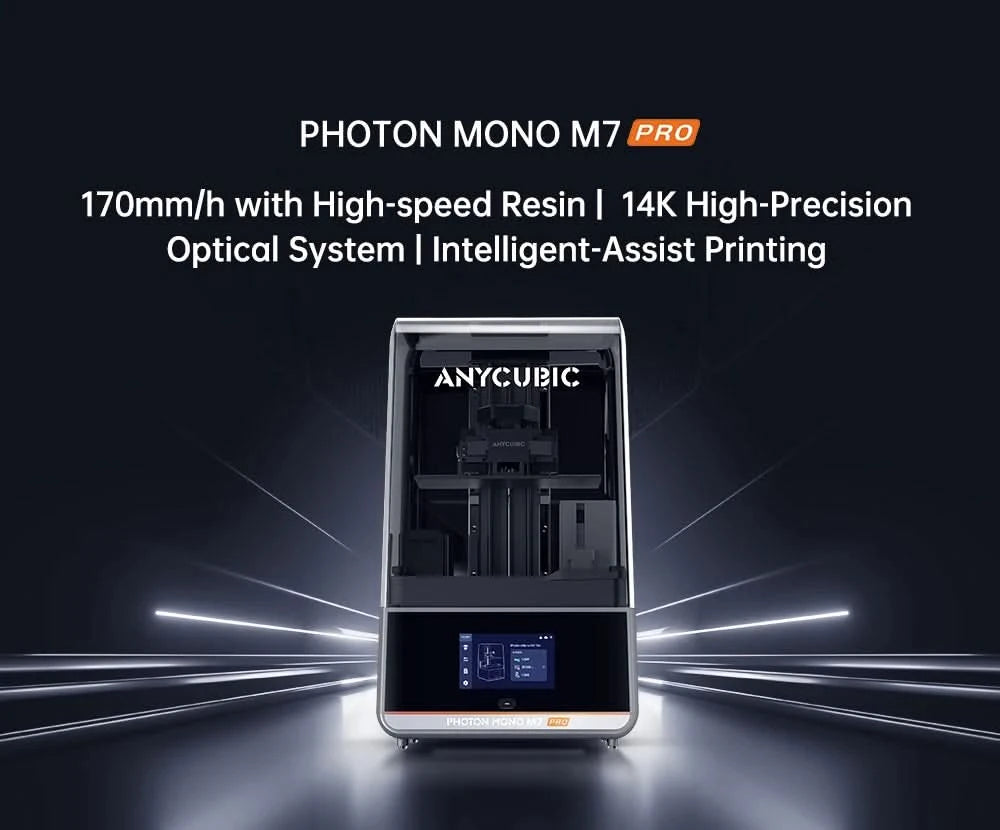ANYCUBIC Photon Mono M7 Pro 14K Geschwindigkeit bis zu 170 mm/h Mono MSLA 3D-Drucker 10,1'' LCD-Harz 3D-Drucker Größe 223*126*230mm