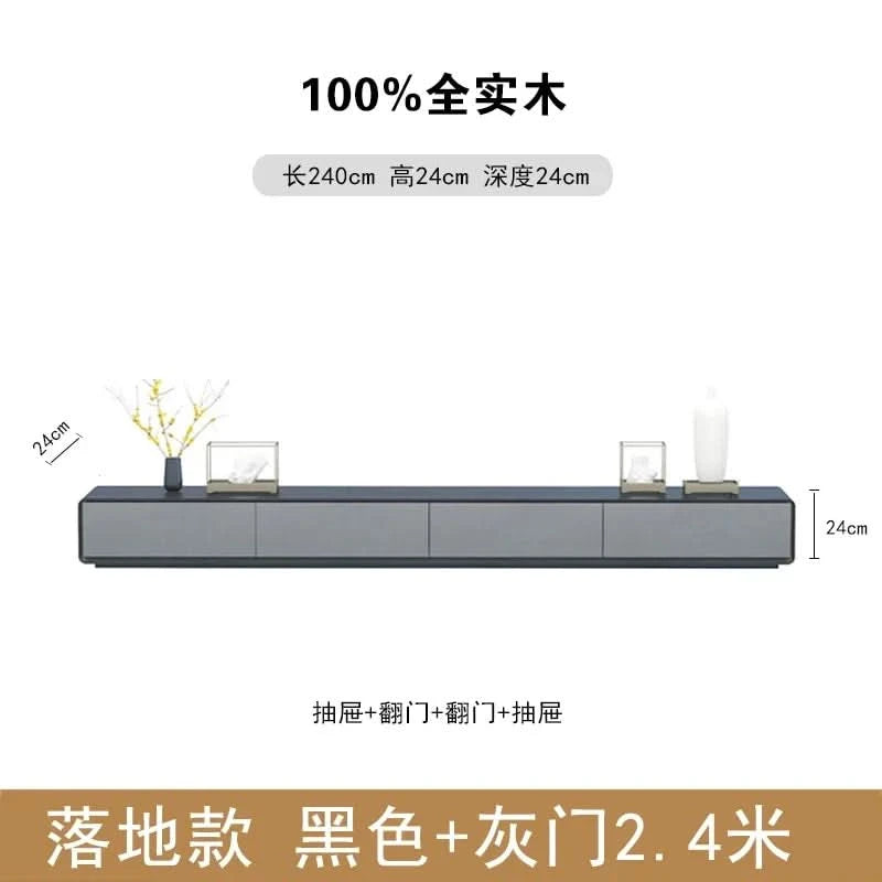 Wooden Long Tv Table Modern Design Nordic Accent Luxury Decoration Fashion Tv Stands Interior Archivadores Room Decorations