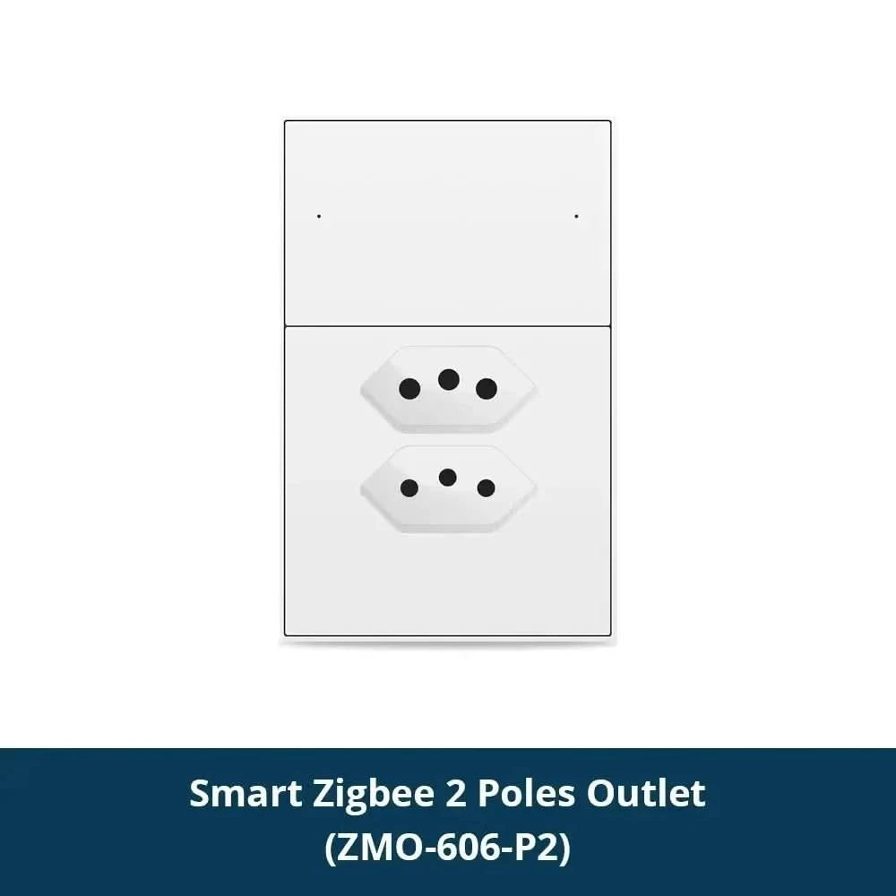 Zemismart Matter Zigbee Hub Work with Tuya Homekit Smartthings Google Home Zigbee Brazil Socket Outlet Smart Wall Tomada 10A 20A