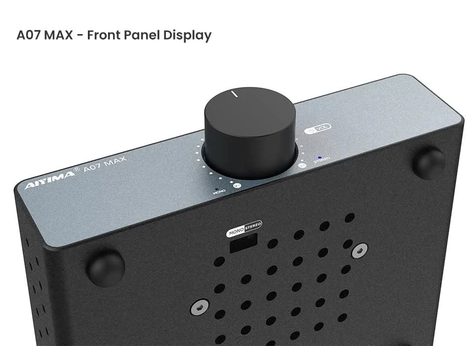 AIYIMA Audio A07 MAX Stereo-Verstärker 300W X2 TPA3255 Leistungsverstärker 2-Kanal brückbar Mono 600W Verstärker für Passivlautsprecher