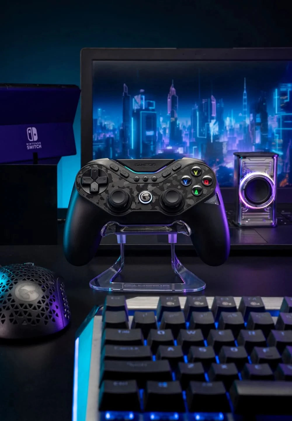 GameSir Tarantula Pro Switch 2 Controller kabelloser Gamecontroller mit 9 belegbaren Tasten, 6-Achsen-Gyroskop, Hall-Effekt-Triggern und NFC