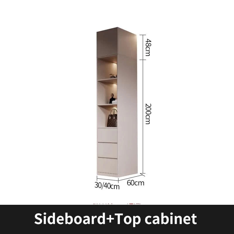 SchiebetürenschrankNordisches modernes Heim-Möbel Schlafzimmer Schreibtisch Kommode in einer Kombination Leichter Luxus-Eckkleiderschrank Möbel