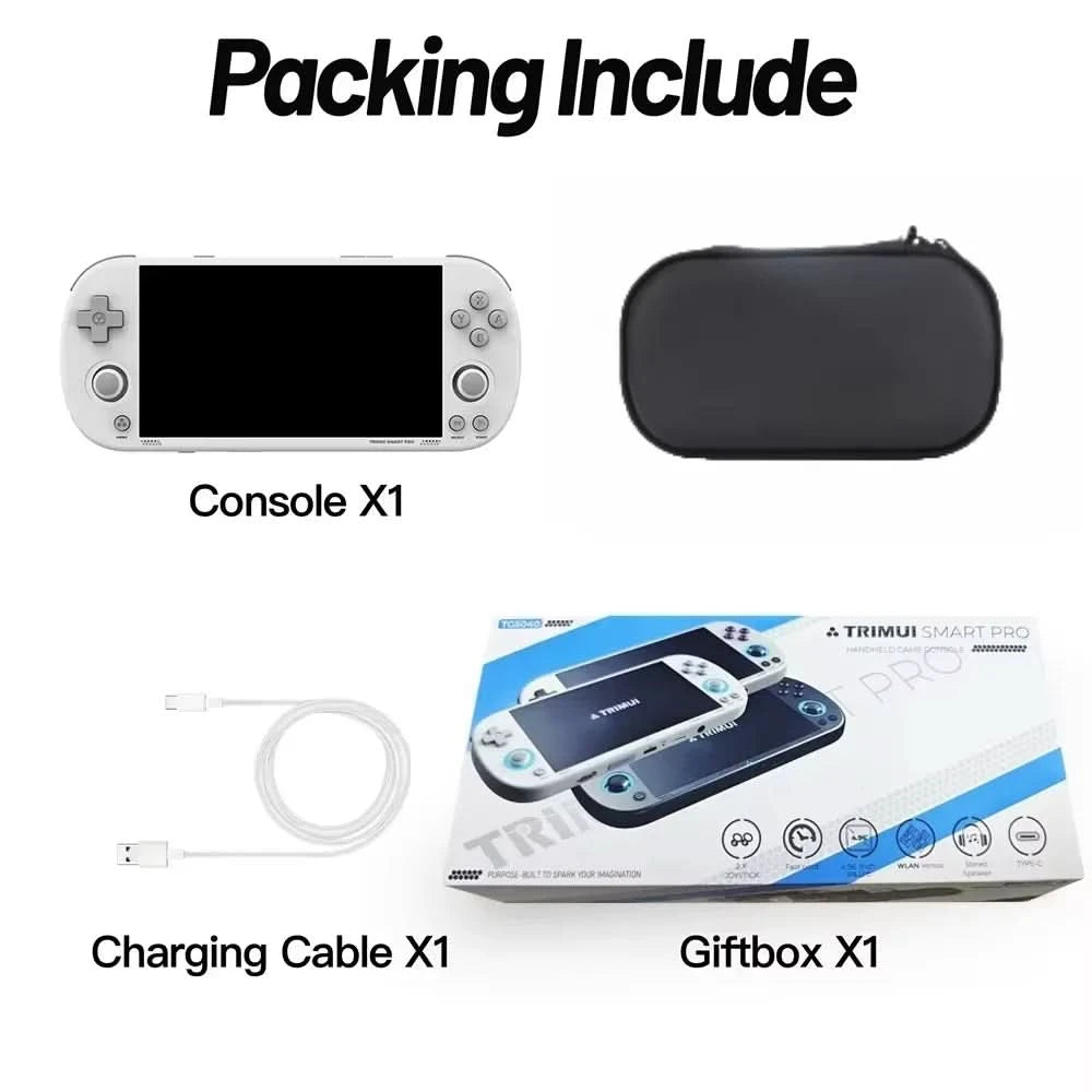 Trimui Smart Pro Handheld-Spielekonsole Linux-System 4,96-Zoll-IPS-Bildschirm Joystick RGB-Beleuchtung Smartpro Retro-Videospiel-Player Geschenk