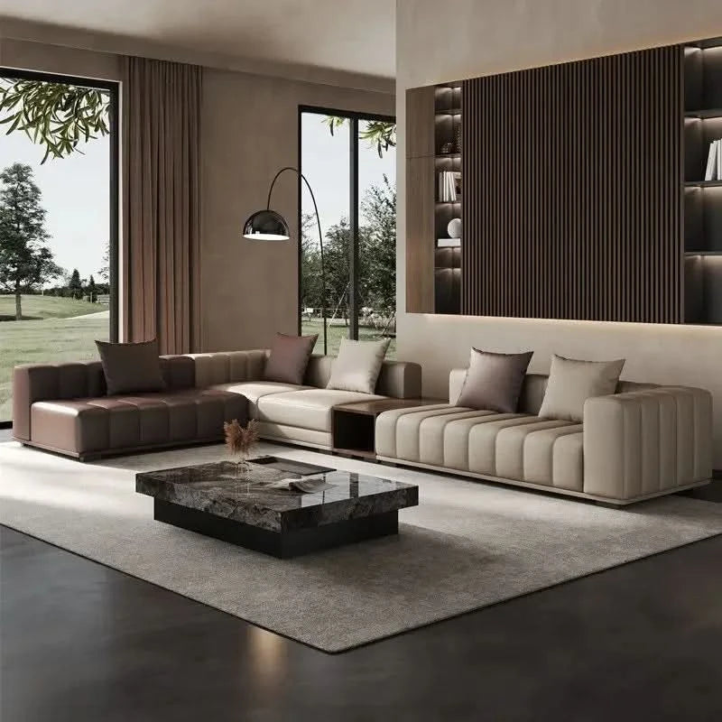 European Designer Living Room Sofas Narrow Dark Modern Boneless Living Room Sofas Corner Curved Woonkamerbanken Furniture Home