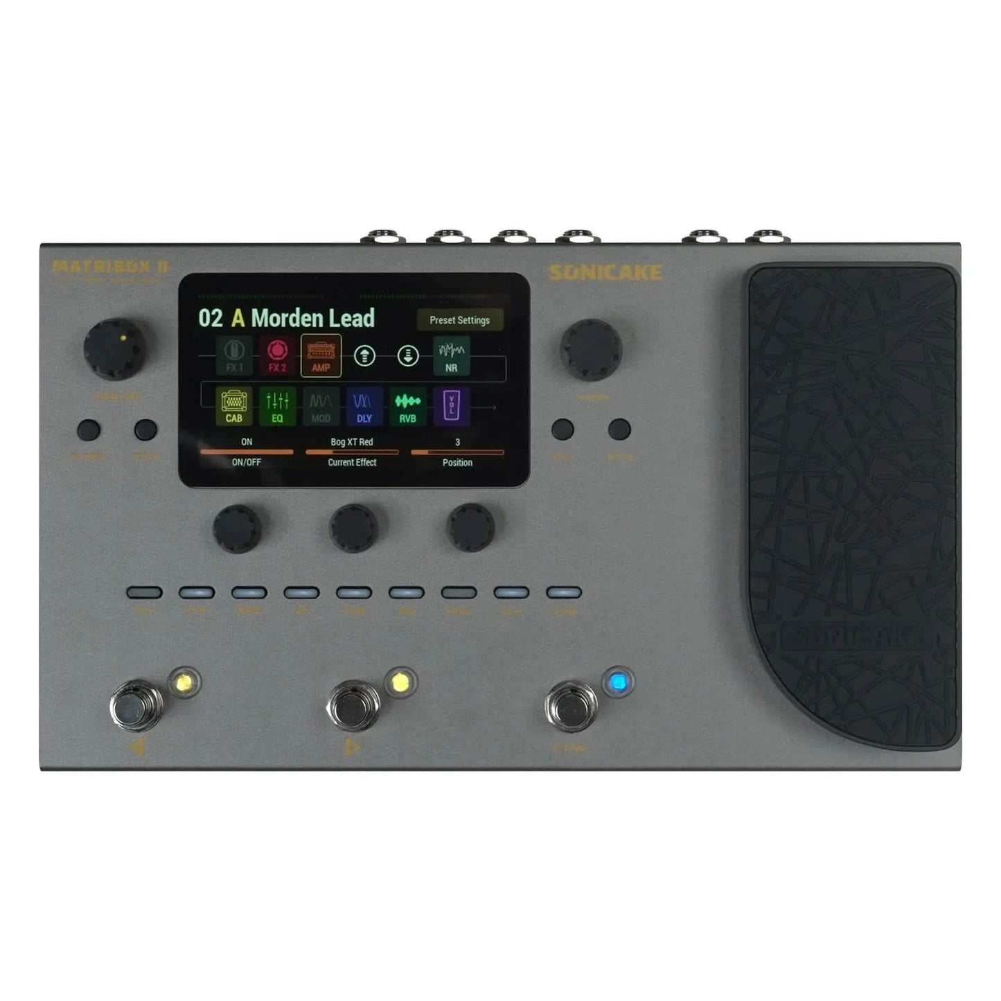 SONICAKE Matribox II Brasil New Guitar Bass Amp Modeling Multi-Effects Processor with Expression Pedal FX Loop MIDI Stereo USB