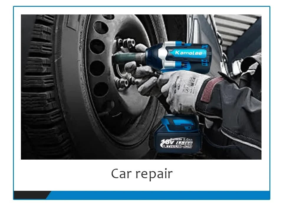 【1800N.m】Kamolee DTW700 Electric Impact Wrench 1800 N.m High Torque 1/2 Inch Automobile maintenance