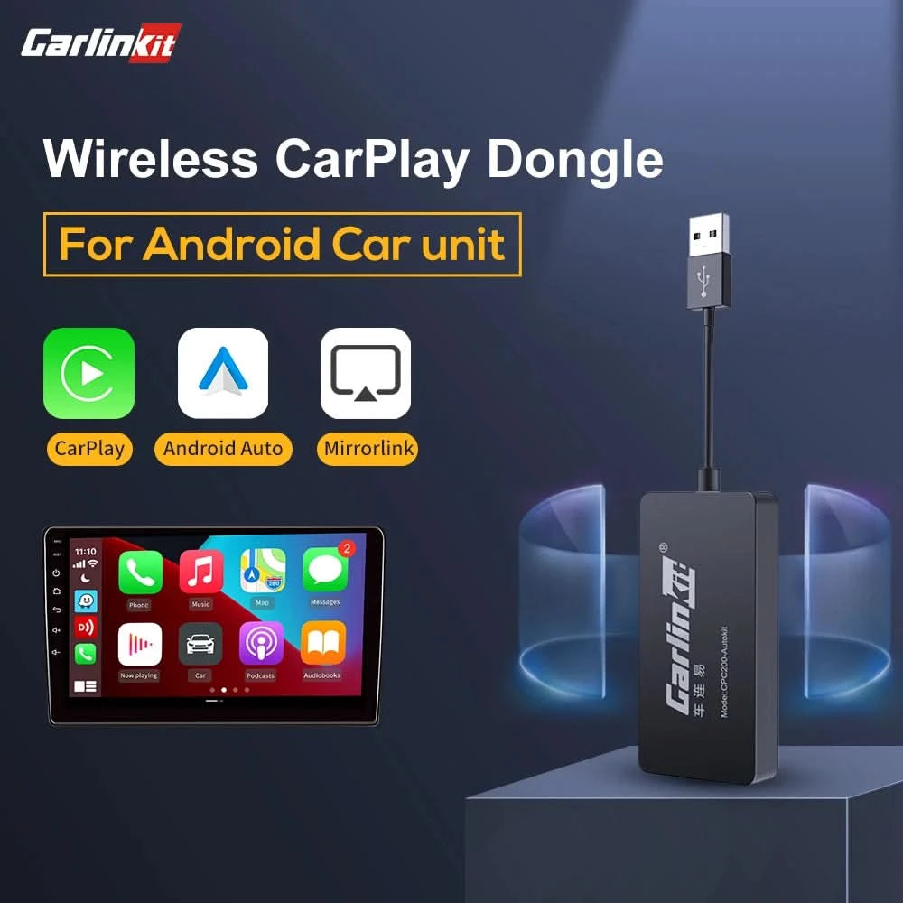 Wireless CarPlay Dongle für Android Auto Wireless Android Auto Carlinkit Car Play iOS Mirror Screen Mirrorlink USB Adapter CCPA
