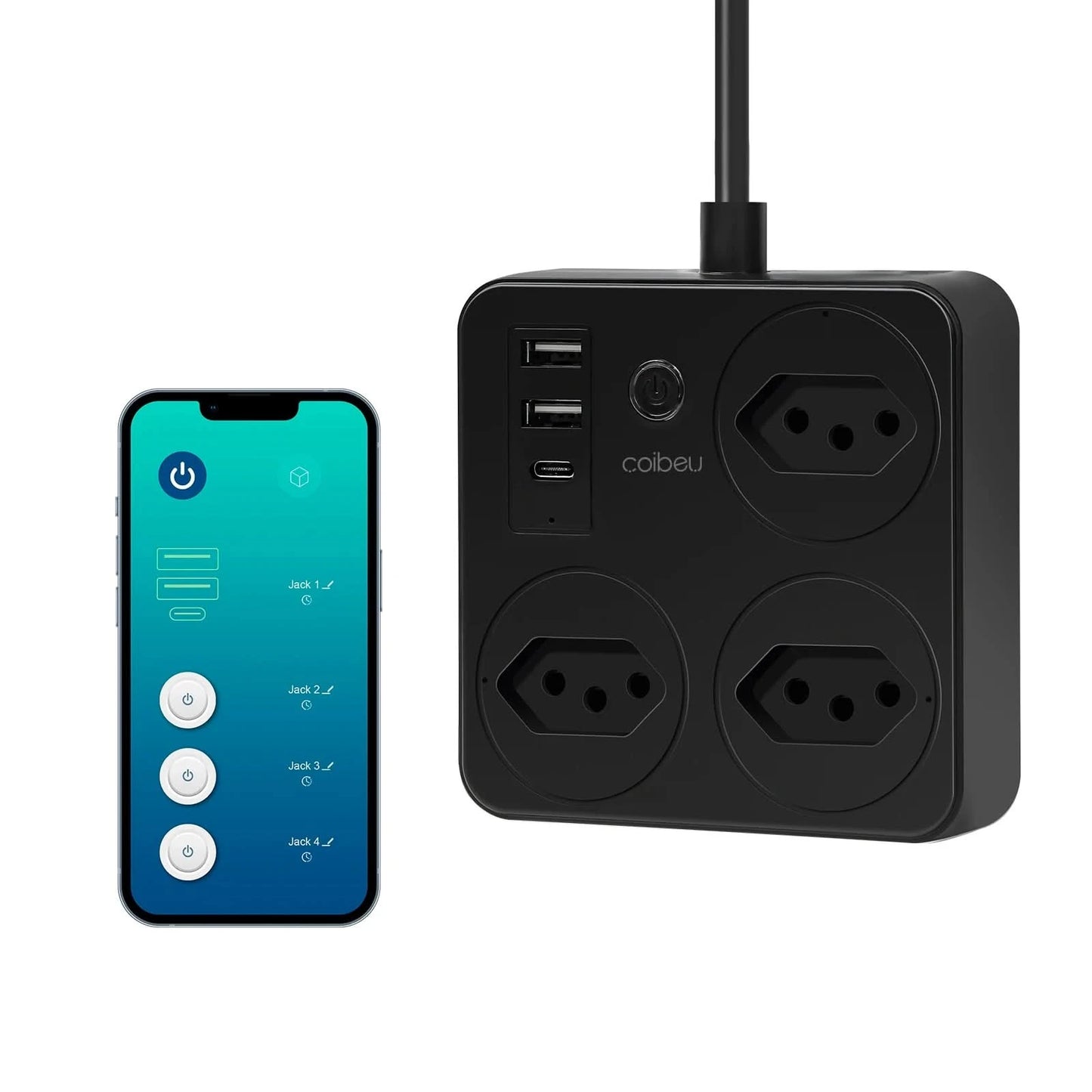Smart Switch with socket, Brazil line filter, smart plug, USB socket, Smart Switch, Smart Socket