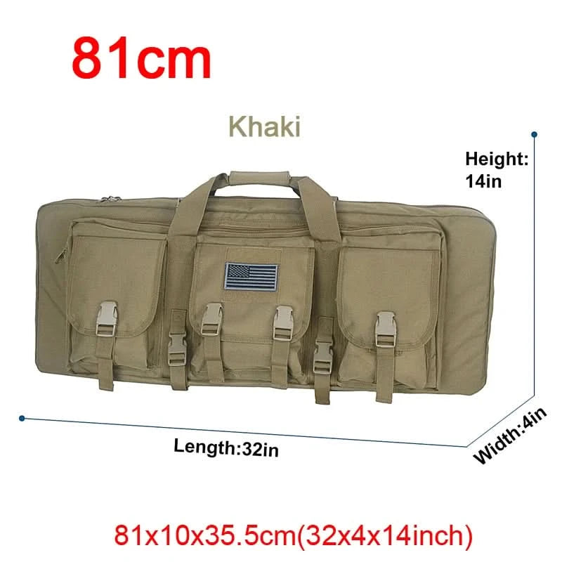 LQARMY 32 38 42 48 Zoll Taktische Doppelgewehrtasche Molle Gewehr-Tasche Scharfschützen Airsoft Gewehr-Tasche Rucksack Jagdwaffenholster