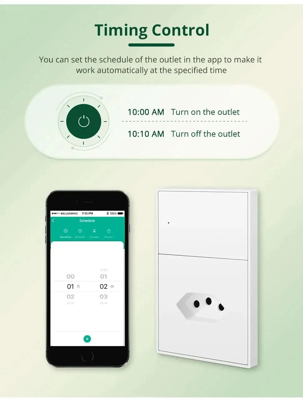 Zemismart Matter Zigbee Hub Work with Tuya Homekit Smartthings Google Home Zigbee Brazil Socket Outlet Smart Wall Tomada 10A 20A