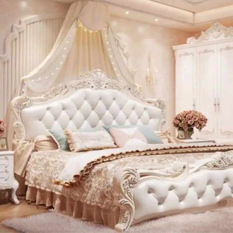 Large Girls Bedrooms Double Bed Board Box Young 
Luxury Household Double Bed Storage Modern Camas De Dormitorio Furniture Home